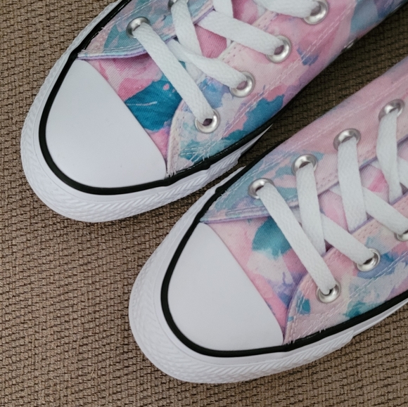 CONVERSE ALL STAR WASHED LILAC UNISEX HI TOP LACE UP SNEAKERS - Picture 2 of 12